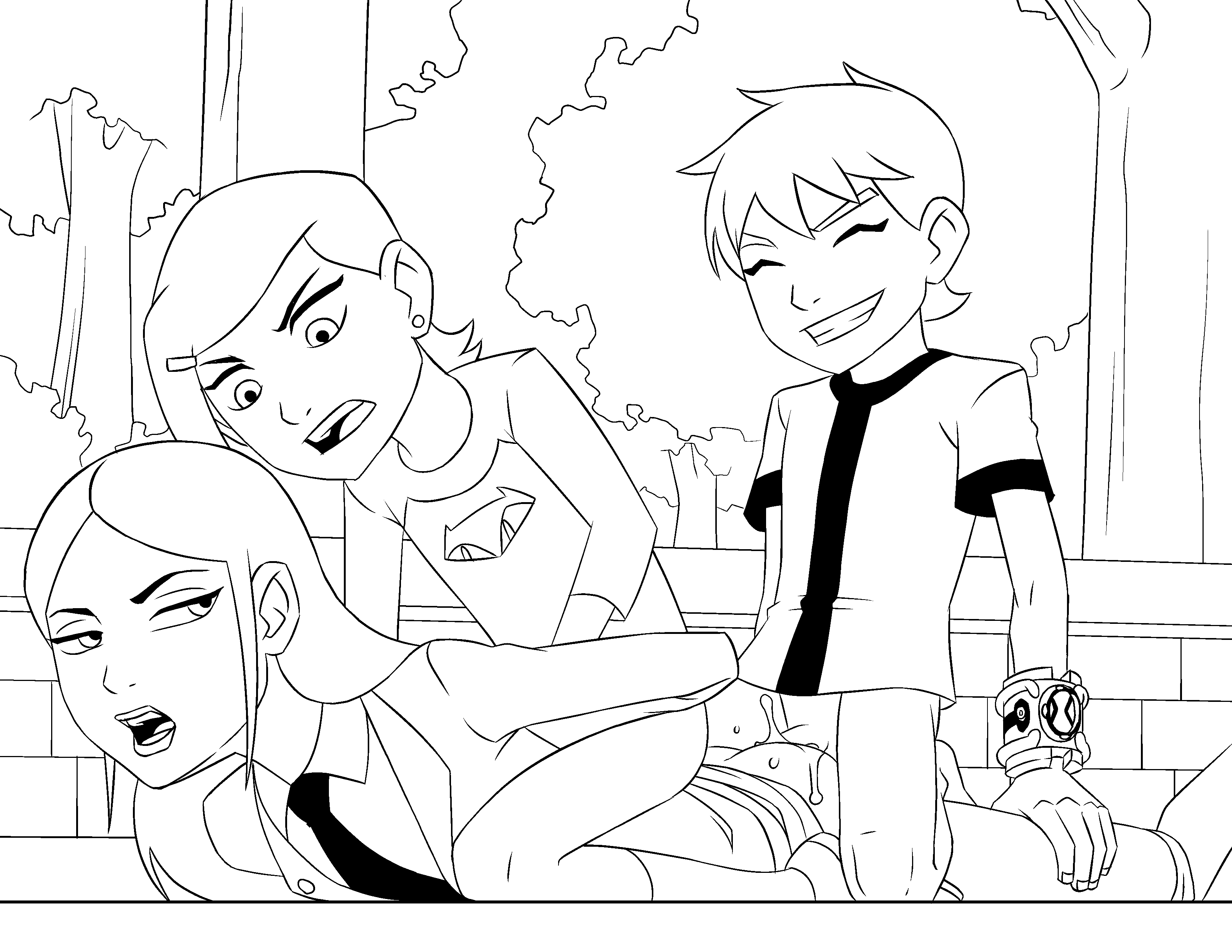 Ben 10 x gwen comic quadrinhos shadbase