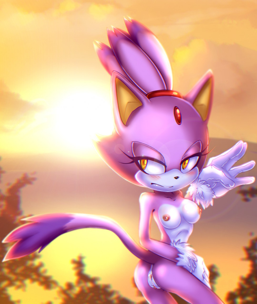 Blaze The Cat Nude